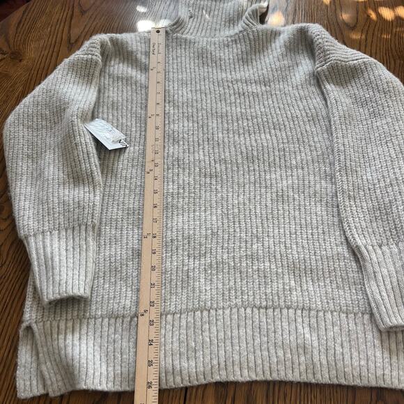 NWT Nine West Cowl Neck Gray Chunky Sweater-Size Large - Picture 4 of 7